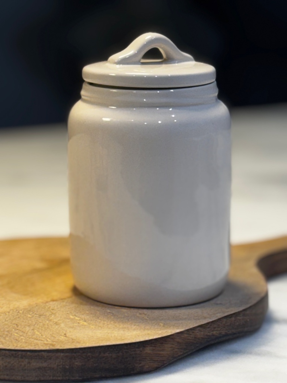 Rae Dunn Artisan Collection By Magenta Ivory "Sugar" Farmhouse Canister - Picture 2 of 5